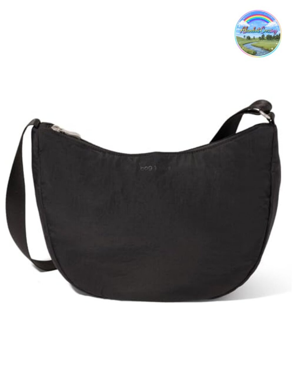 Lightweight Nylon Crossbody Bag 12x8 Travel Purse Adjustable Strap